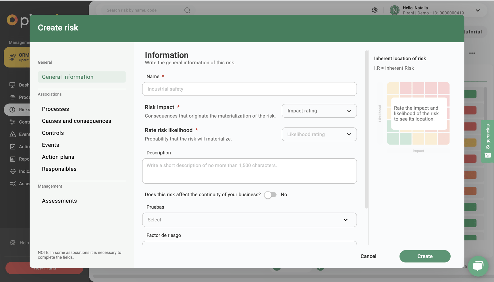 How does the risk module work?