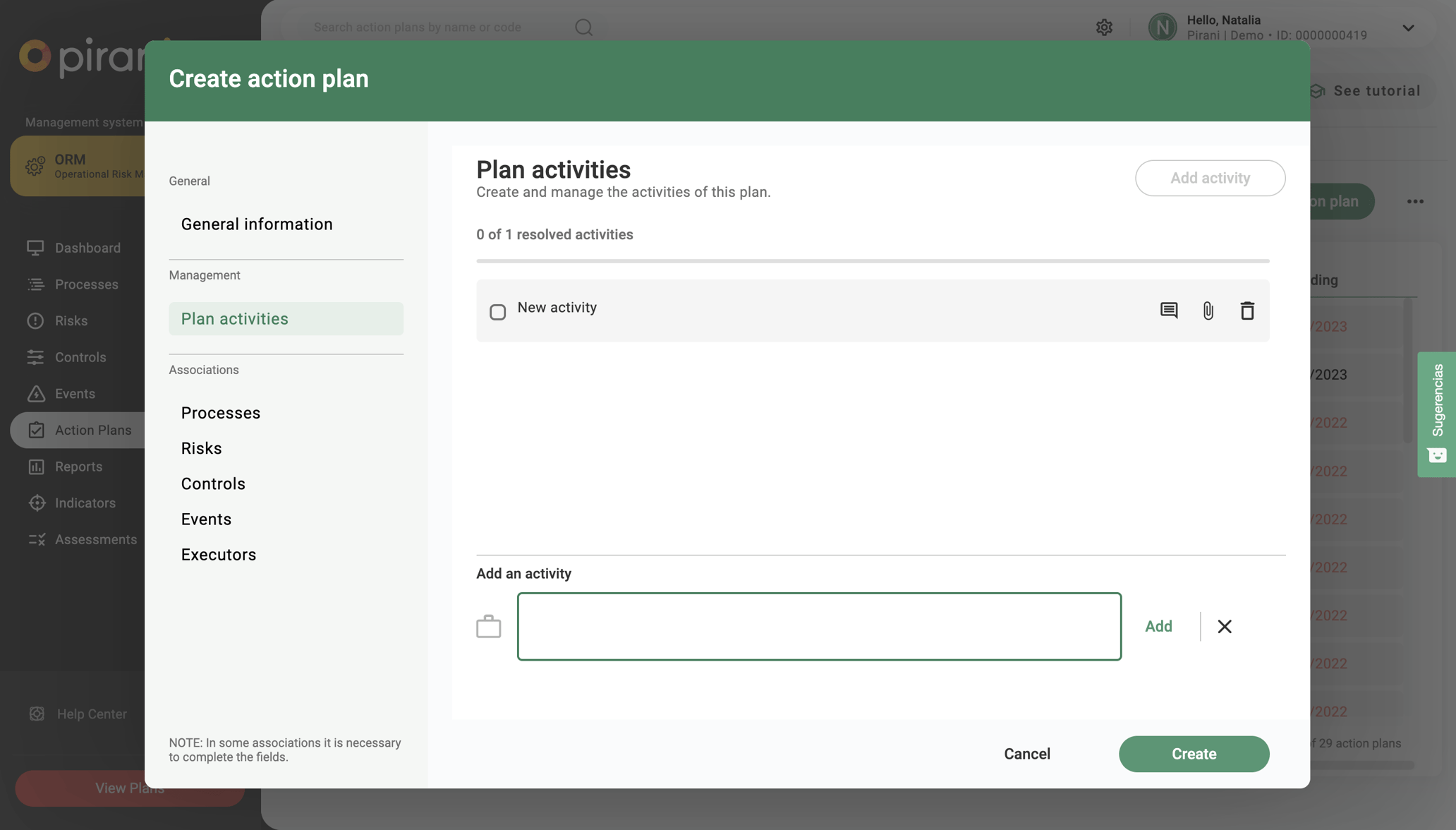 How does the action plan module work?