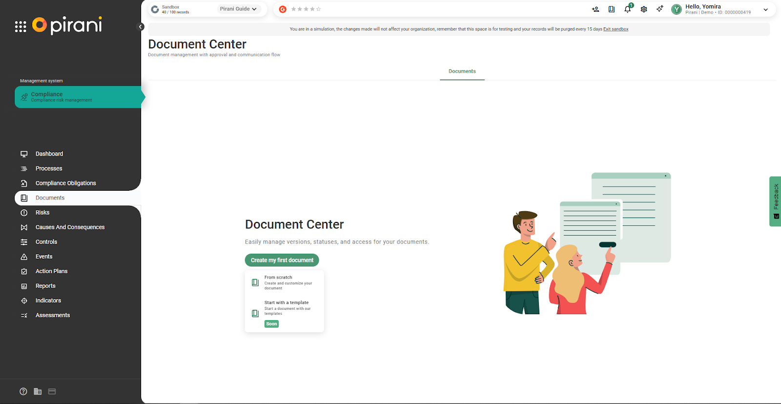 How does the Documents module work?